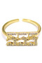 Rhinestone Angel Number Ring