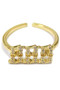 Rhinestone Angel Number Ring