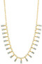 Baguette Crystals Bib Necklace. 