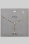 Teardrop Lariat Necklace