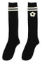 Flower Stripe Knee High Socks