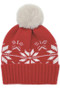 Snowflake Pom Pom Beanie