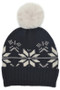 Snowflake Pom Pom Beanie