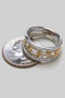 Cz Link Chain Ring