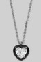 Dainty Heart Stone Pendant Necklace