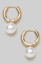 Pearl Huggie Earrings