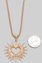 Radiant Heart Pendant Long Necklace