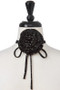 Polka Dot Floral Wrap Choker
