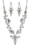 Rhinestone Vine Bridal Necklace Earring Set