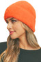Fuzzy Knit Beanie - #MH0077-3