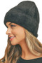 Fuzzy Knit Beanie - #MH0077-3