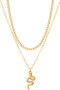 Snake Pendant Layered Necklace