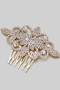 Crystal Filigree Hair Comb Pin