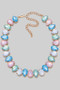 Teardrop Gemstone Fashion Necklace