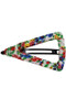 Fabric Wrapped Triangle Hair Clip.