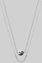 Layered Yingyang Charm Choker Necklace