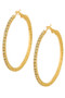 Rhinestone Hoop Earrings.