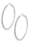 Rhinestone Hoop Earrings.