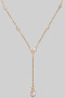 Y Necklace With Crystals