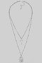 Religious Pendant Layered Necklace