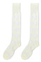 Argyle Pattern Nylon Knee Socks