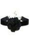 Rose Flower Velvet Choker Necklace - #KN19418