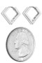 Dainty Diamond Hinge Hoops