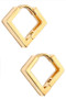 Dainty Diamond Hinge Hoops