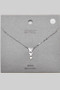 Three Tier Butterfly Pendant Necklace