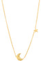 Moon And Star Pendant Necklace