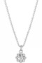 Mini Cz Flower Pendant Necklace