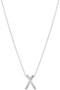 Rhinestone Crossover Hoops Necklace