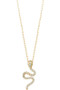Pave Serpent Pendant Necklace. 