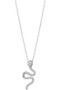 Pave Serpent Pendant Necklace. 