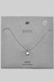 Mini Rhinestone Pendant Snake Chain Necklace