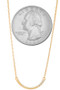Curved Bar Pendant Necklace 