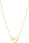 Linked Rings Dainty Necklace