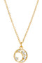 Mini Baguette Moon Pendant Necklace