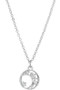 Mini Baguette Moon Pendant Necklace