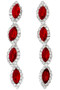 Linked Marquise Gemstones Dangle Earrings