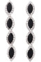Linked Marquise Gemstones Dangle Earrings