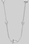 Brass Buckle And Cz Necklace