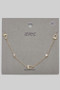 Brass Buckle And Cz Necklace
