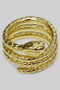 Textured Coiled Snake Ring