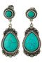 Western Teardrop Dangle Earrings