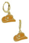 Cowboy Hat Huggie Earrings