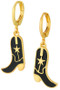 Cowboy Boots Huggie Earrings