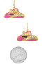 Rhinestone Western Hat Dangle Earrings