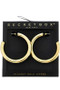 Hollow Tube Hoop Earrings. 