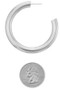 Hollow Tube Hoop Earrings. 